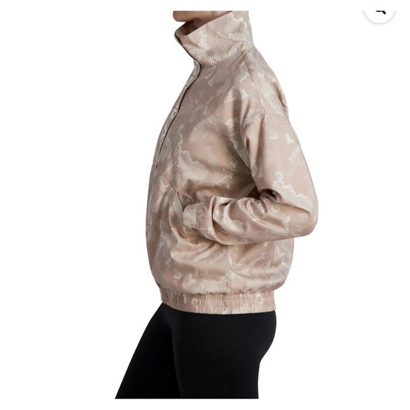 Reebok Women’s Mesh Lined Focus Track Jacket M‎ Camo Beige Zip Logo 2022 - Picture 3 of 12